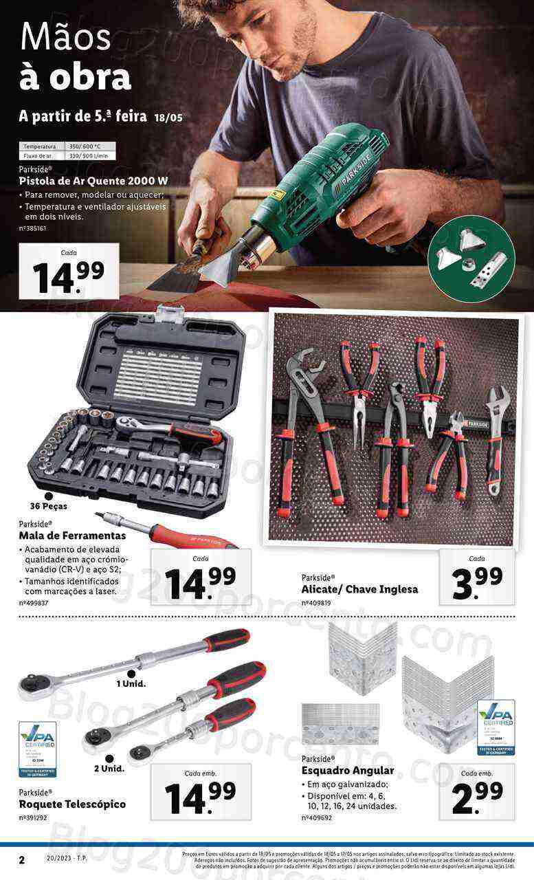 Antevisão Folheto LIDL Promoções Bazar Promoções de 18 a 24 maio