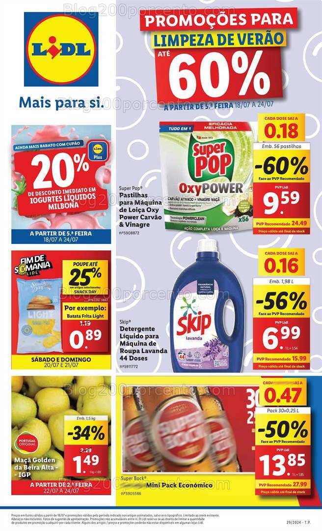 Antevisão Folheto LIDL Promoções de 18 a 24 julho