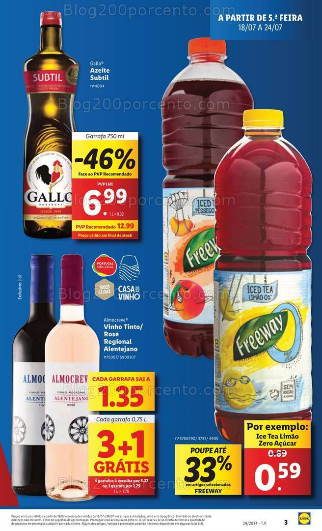 Antevisão Folheto LIDL Promoções de 18 a 24 julho