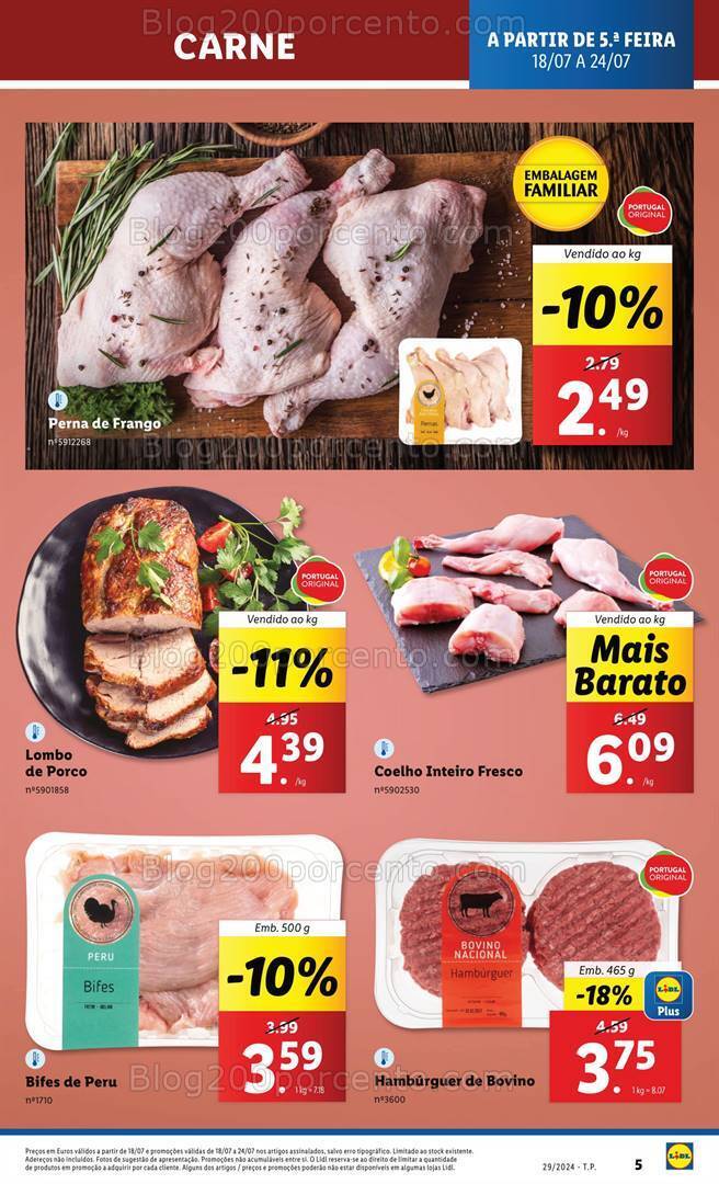 Antevisão Folheto LIDL Promoções de 18 a 24 julho