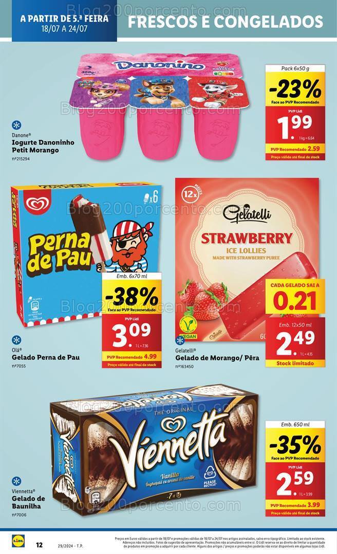 Antevisão Folheto LIDL Promoções de 18 a 24 julho