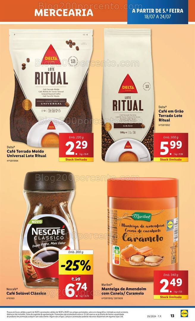 Antevisão Folheto LIDL Promoções de 18 a 24 julho