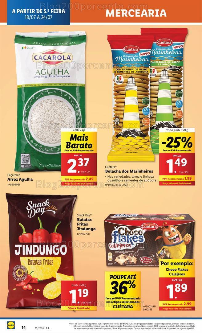 Antevisão Folheto LIDL Promoções de 18 a 24 julho