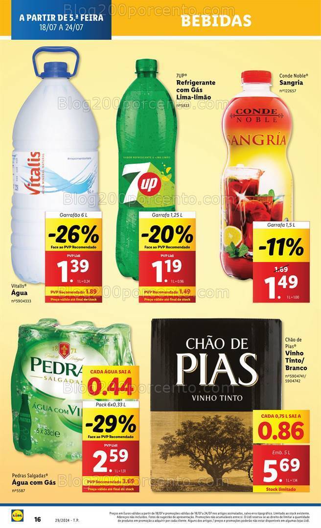 Antevisão Folheto LIDL Promoções de 18 a 24 julho