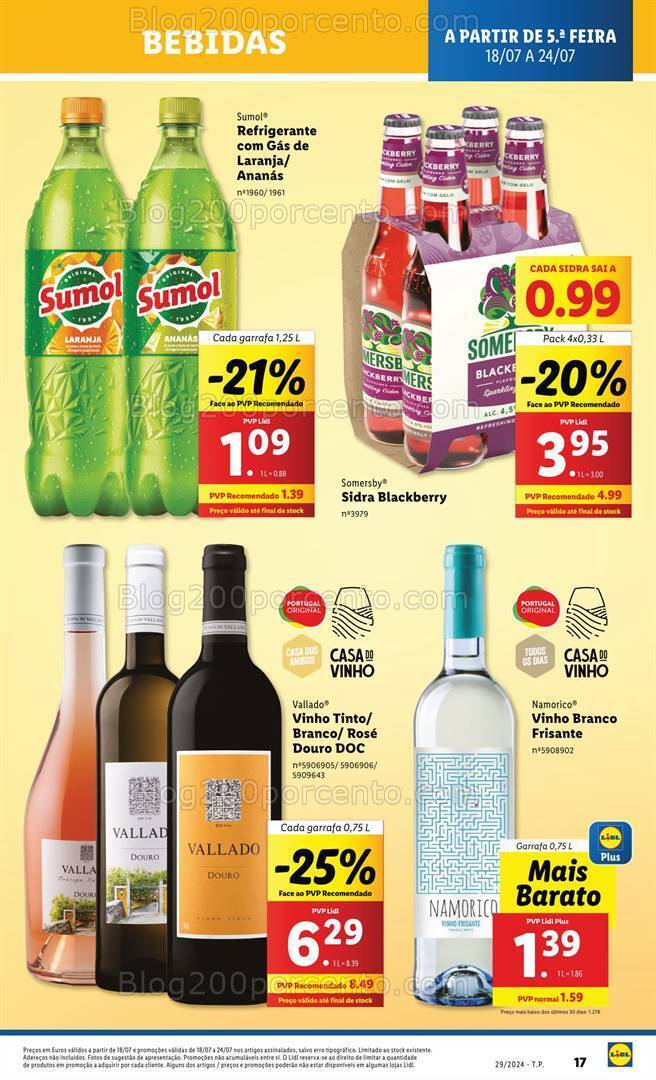 Antevisão Folheto LIDL Promoções de 18 a 24 julho