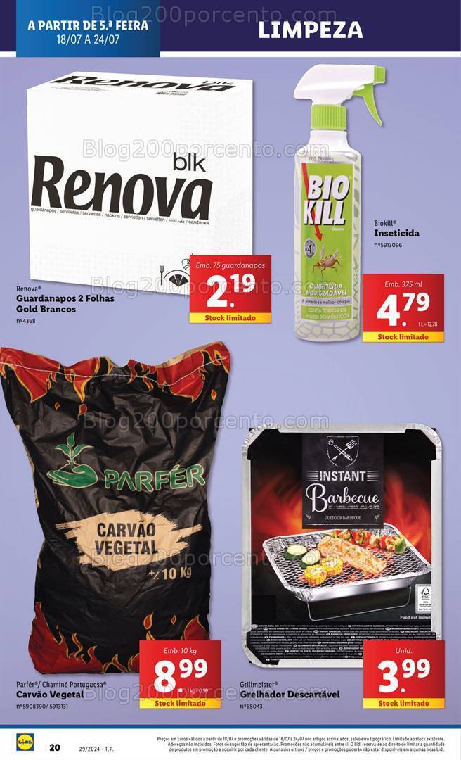 Antevisão Folheto LIDL Promoções de 18 a 24 julho