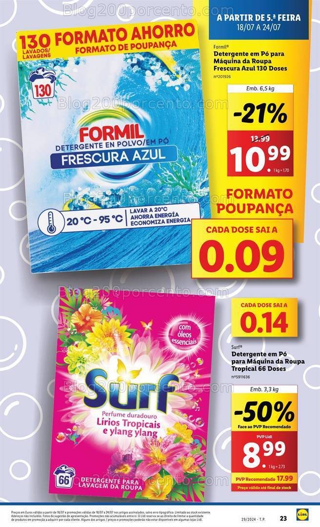 Antevisão Folheto LIDL Promoções de 18 a 24 julho