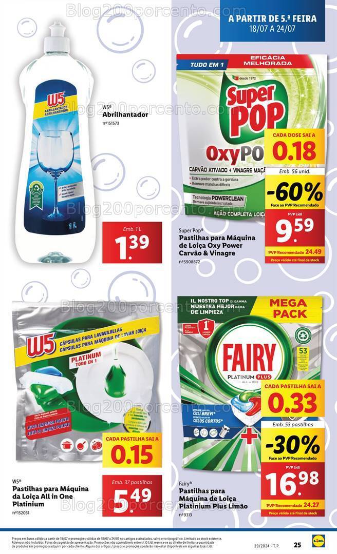 Antevisão Folheto LIDL Promoções de 18 a 24 julho