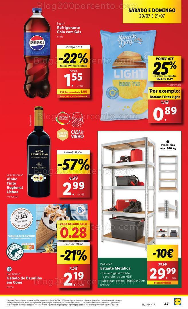 Antevisão Folheto LIDL Promoções de 18 a 24 julho