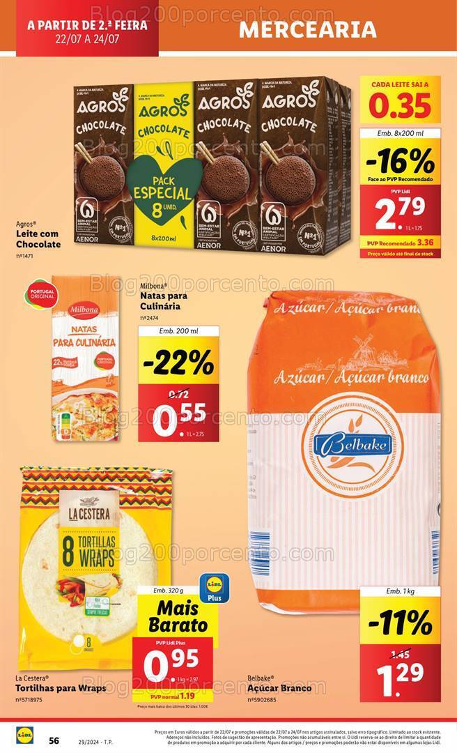 Antevisão Folheto LIDL Promoções de 18 a 24 julho