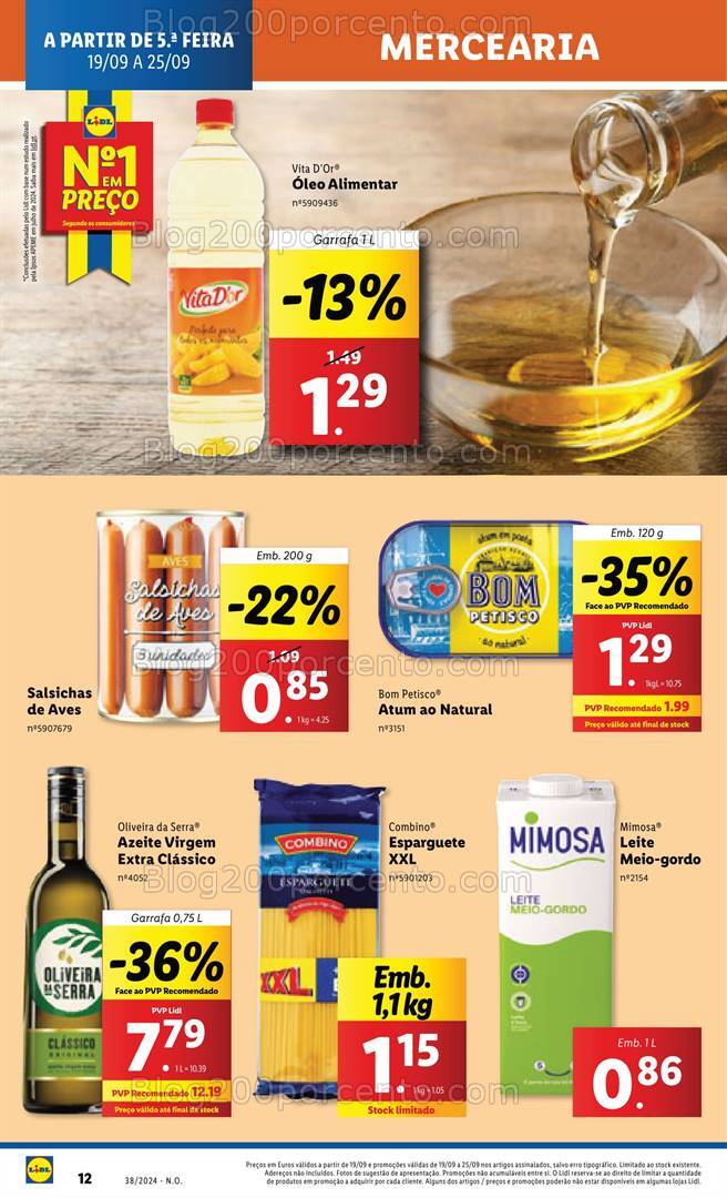 Antevisão Folheto LIDL Promoções de 19 a 25 setembro