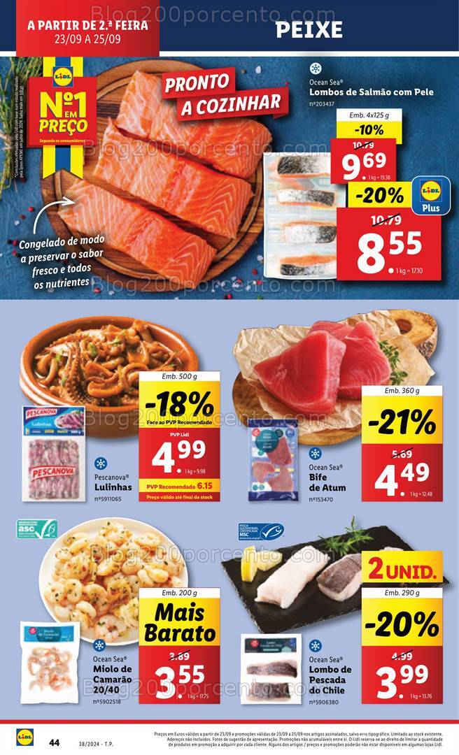 Antevisão Folheto LIDL Supermercado Promoções de 23 a 25 setembro
