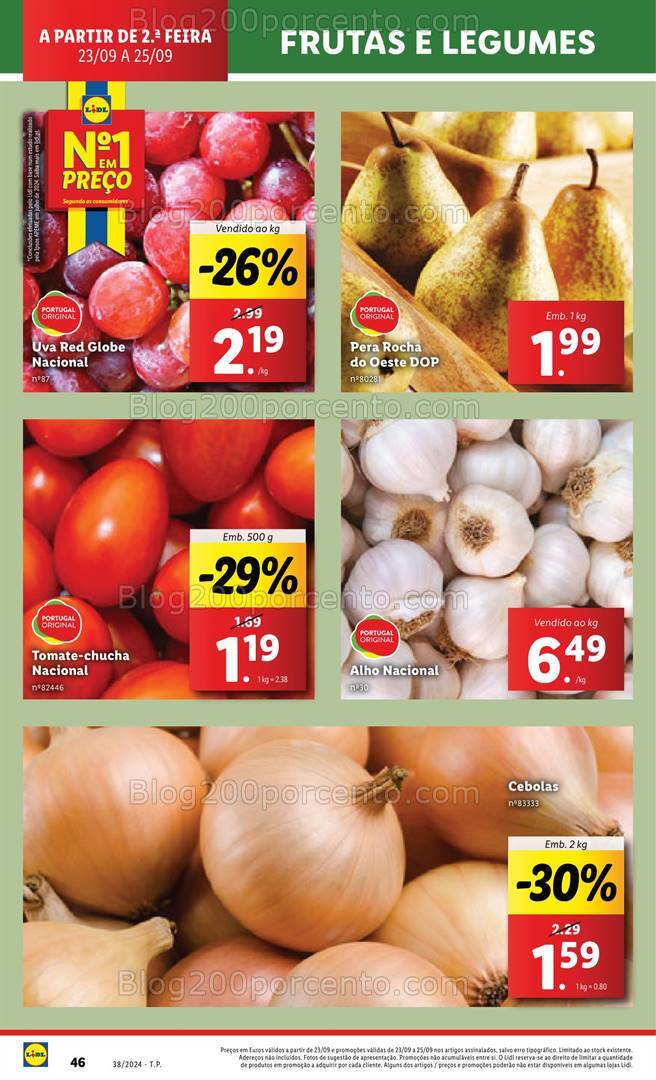 Antevisão Folheto LIDL Supermercado Promoções de 23 a 25 setembro