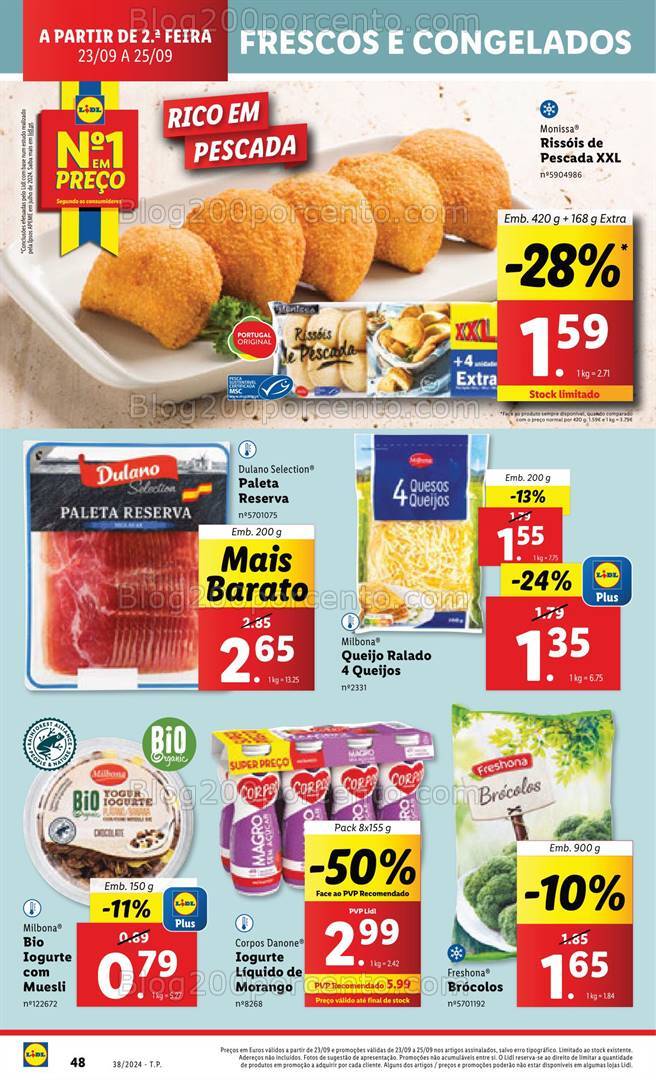 Antevisão Folheto LIDL Supermercado Promoções de 23 a 25 setembro