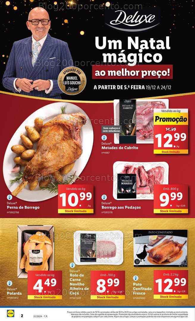 Antevisão Folheto LIDL Natal Promoções de 19 a 25 dezembro
