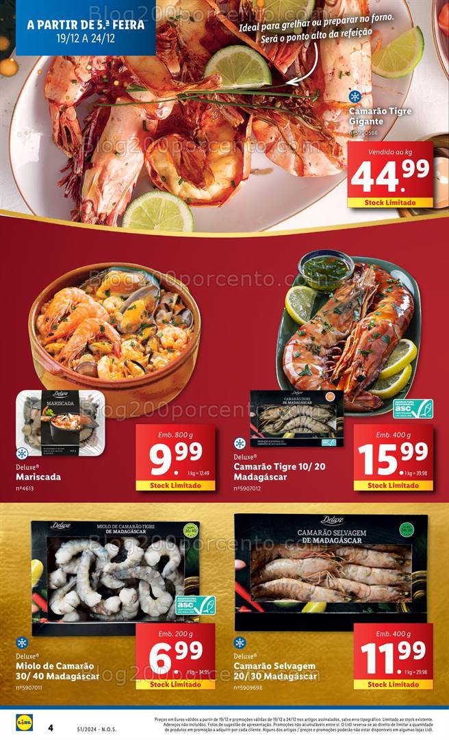 Antevisão Folheto LIDL Natal Promoções de 19 a 25 dezembro