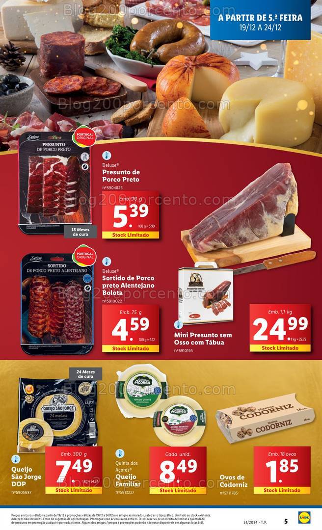 Antevisão Folheto LIDL Natal Promoções de 19 a 25 dezembro