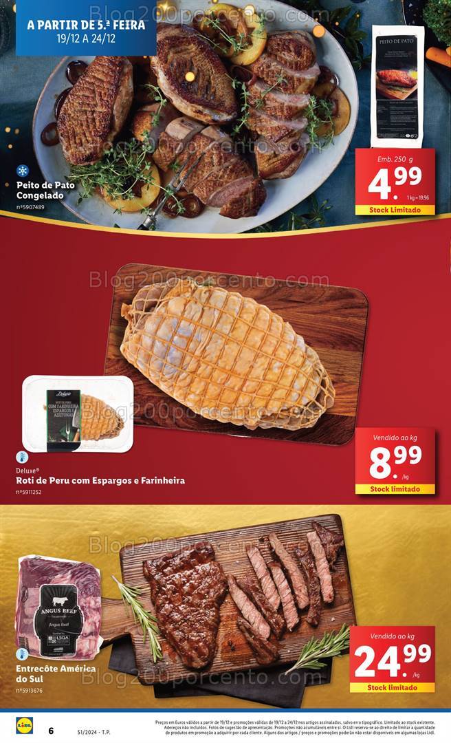 Antevisão Folheto LIDL Natal Promoções de 19 a 25 dezembro