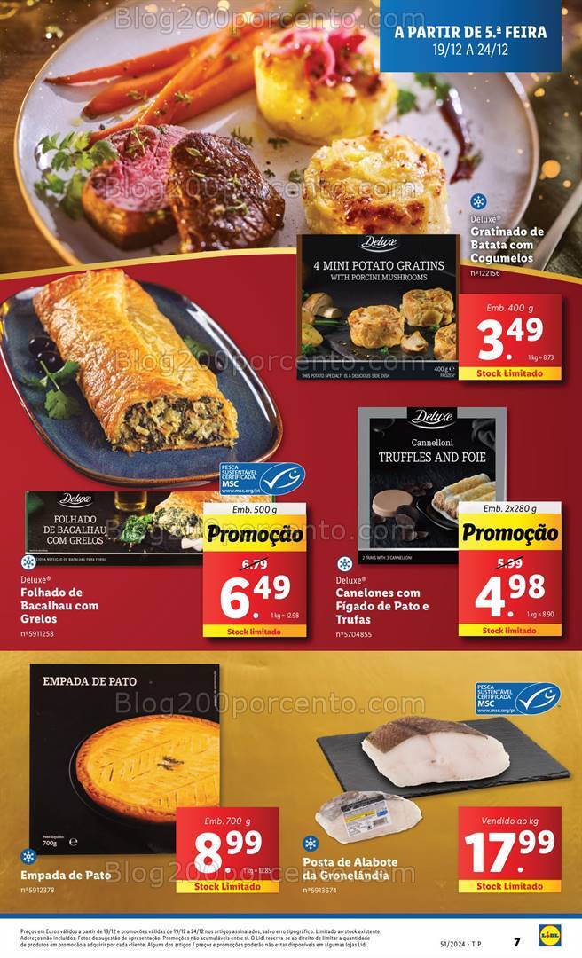 Antevisão Folheto LIDL Natal Promoções de 19 a 25 dezembro