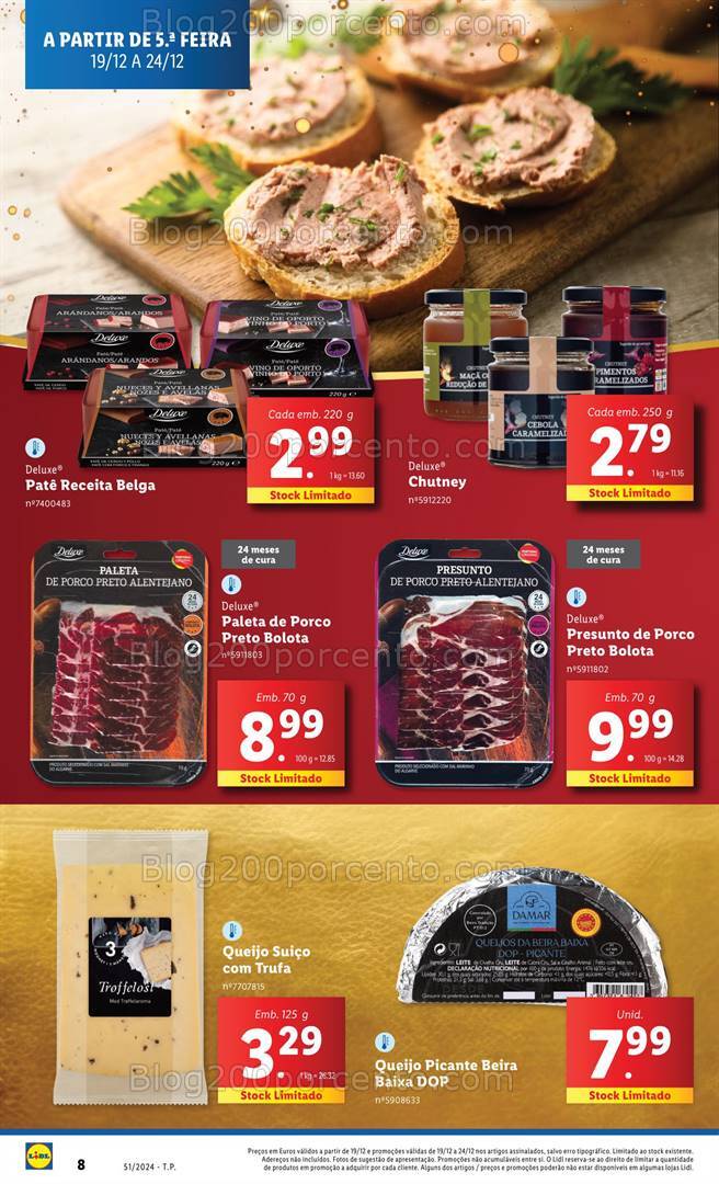 Antevisão Folheto LIDL Natal Promoções de 19 a 25 dezembro