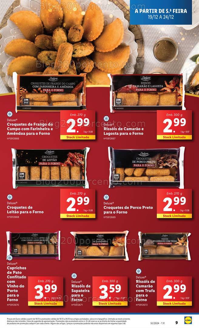 Antevisão Folheto LIDL Natal Promoções de 19 a 25 dezembro