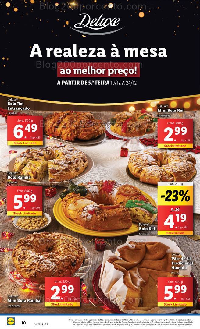 Antevisão Folheto LIDL Natal Promoções de 19 a 25 dezembro