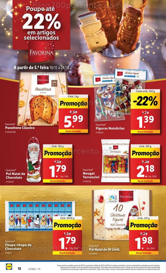 Antevisão Folheto LIDL Natal Promoções de 19 a 25 dezembro