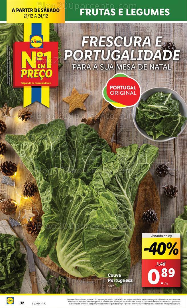 Antevisão Folheto LIDL Supermercado Promoções de 21 a 24 dezembro