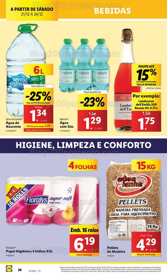 Antevisão Folheto LIDL Supermercado Promoções de 21 a 24 dezembro
