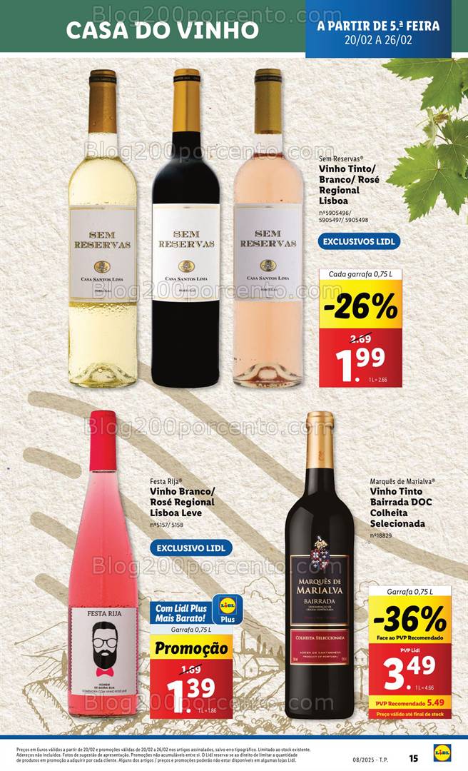 Antevisão Folheto LIDL Promoções de 20 a 26 fevereiro