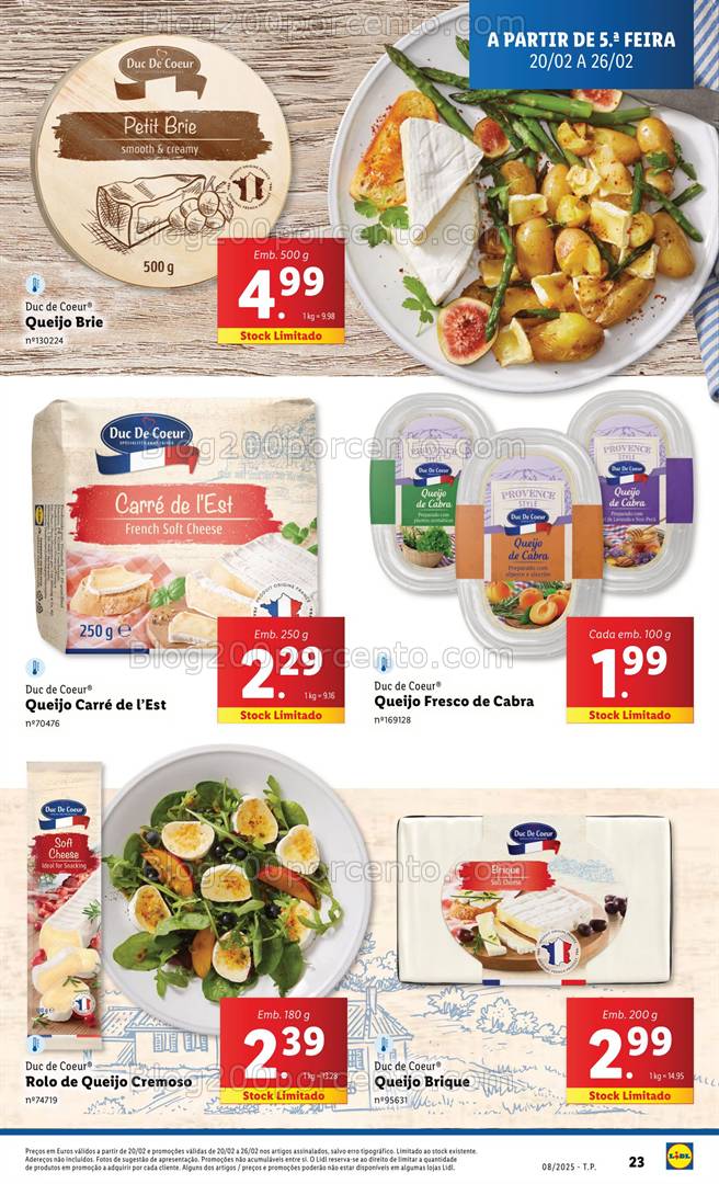 Antevisão Folheto LIDL Promoções de 20 a 26 fevereiro