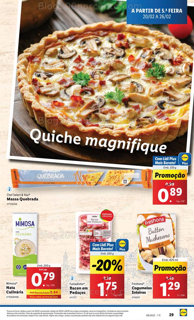 Antevisão Folheto LIDL Promoções de 20 a 26 fevereiro