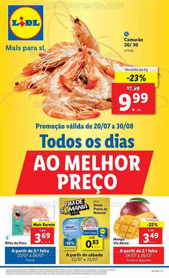 Antevisão Folheto LIDL Promoções de 20 a 26 julho - Edição Digital