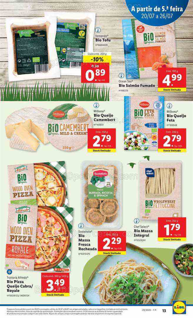 Antevisão Folheto LIDL Especial Bio Promoções de 20 a 26 julho