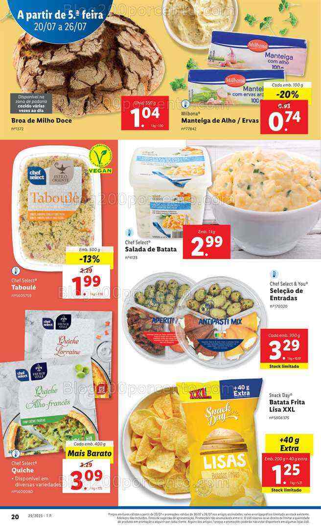 Antevisão Folheto LIDL Promoções de 20 a 26 julho - Edição Digital