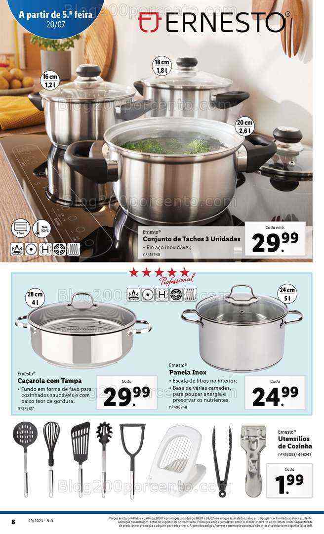 Antevisão Folheto LIDL Bazar Promoções de 20 a 26 julho