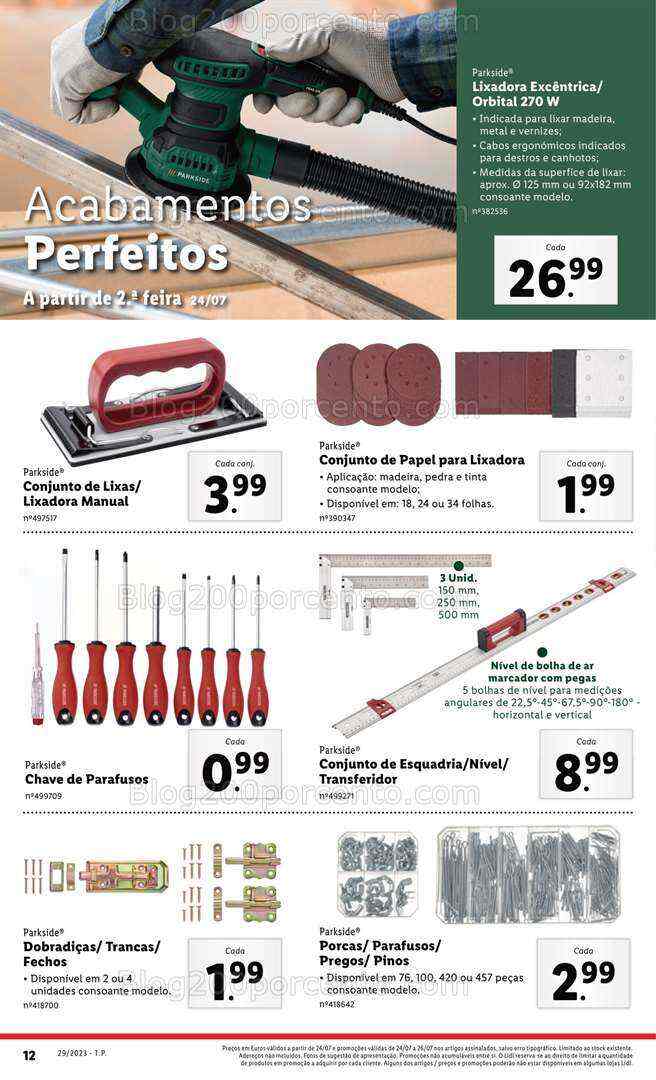 Antevisão Folheto LIDL Bazar Promoções de 20 a 26 julho