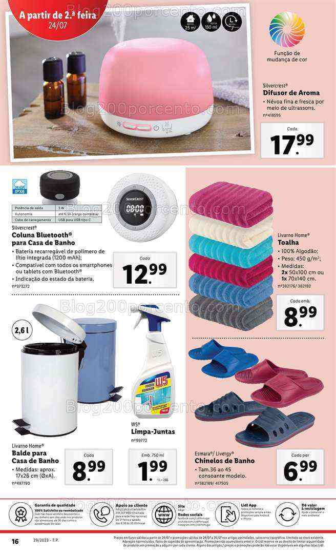Antevisão Folheto LIDL Bazar Promoções de 20 a 26 julho