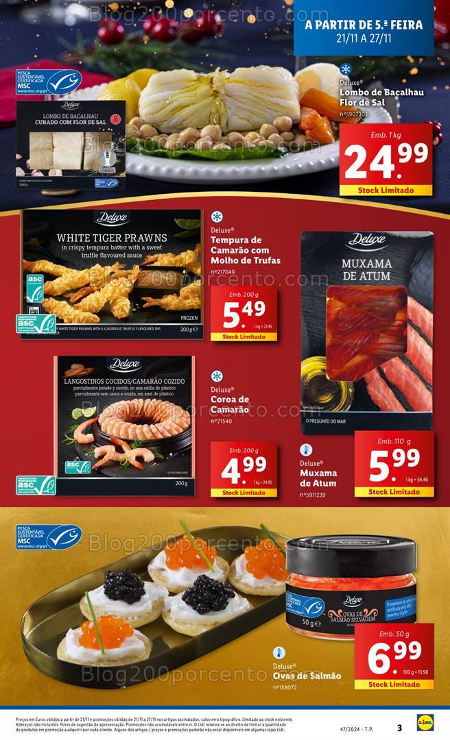 Antevisão Folheto LIDL Natal Promoções de 21 a 27 novembro