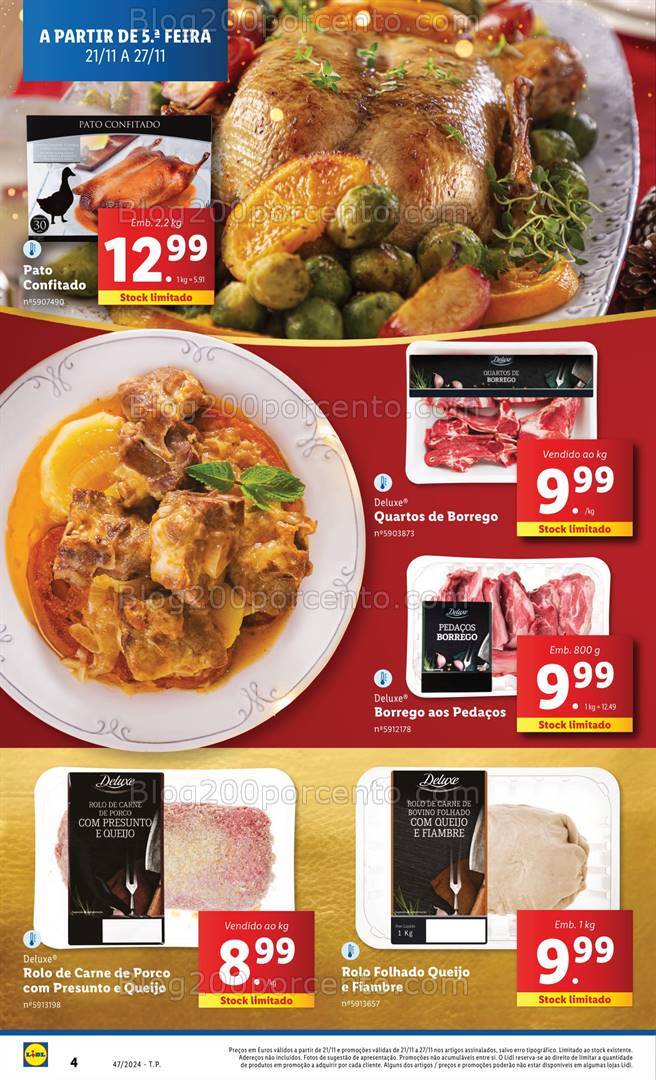 Antevisão Folheto LIDL Natal Promoções de 21 a 27 novembro