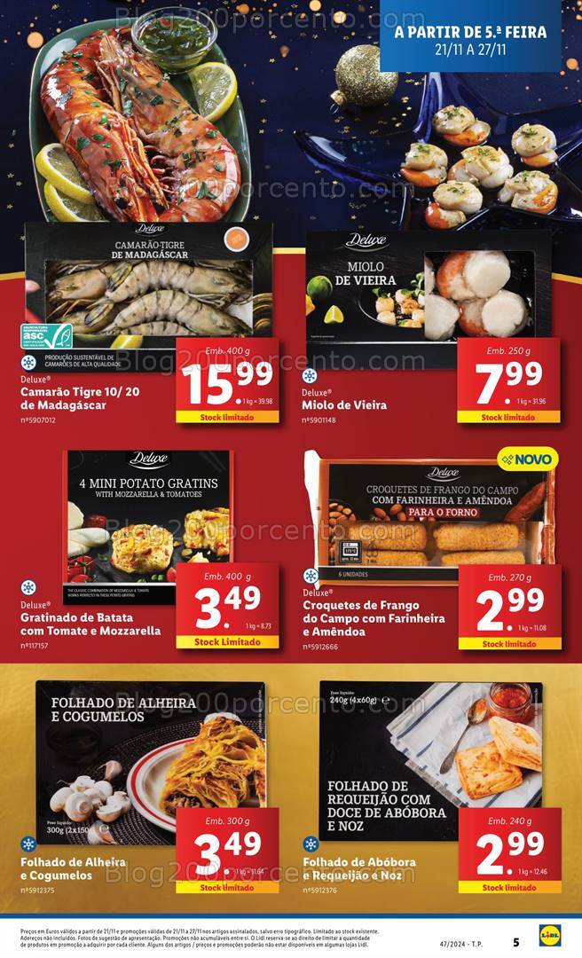Antevisão Folheto LIDL Natal Promoções de 21 a 27 novembro