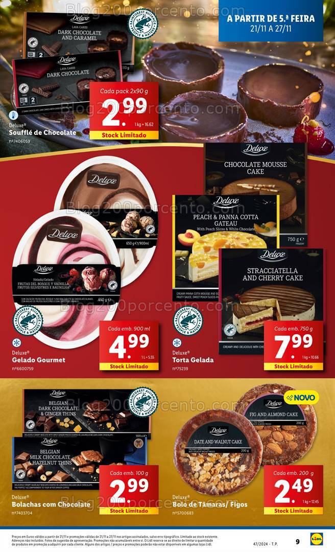 Antevisão Folheto LIDL Natal Promoções de 21 a 27 novembro