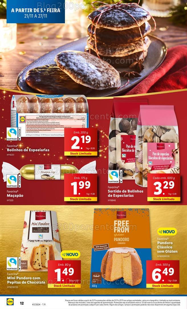 Antevisão Folheto LIDL Natal Promoções de 21 a 27 novembro