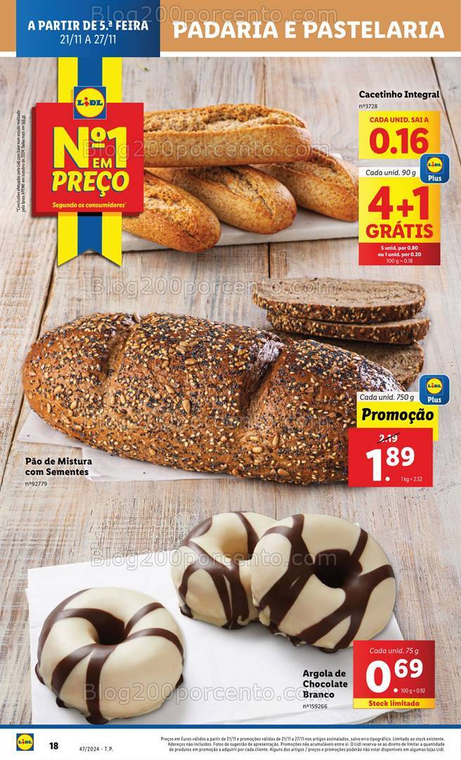 Antevisão Folheto LIDL Promoções de 21 a 27 novembro