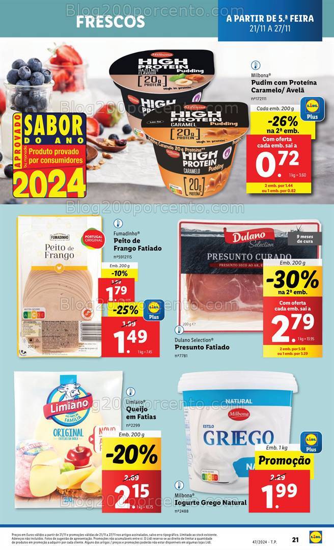 Antevisão Folheto LIDL Promoções de 21 a 27 novembro