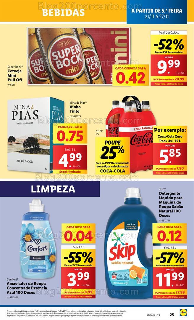 Antevisão Folheto LIDL Promoções de 21 a 27 novembro