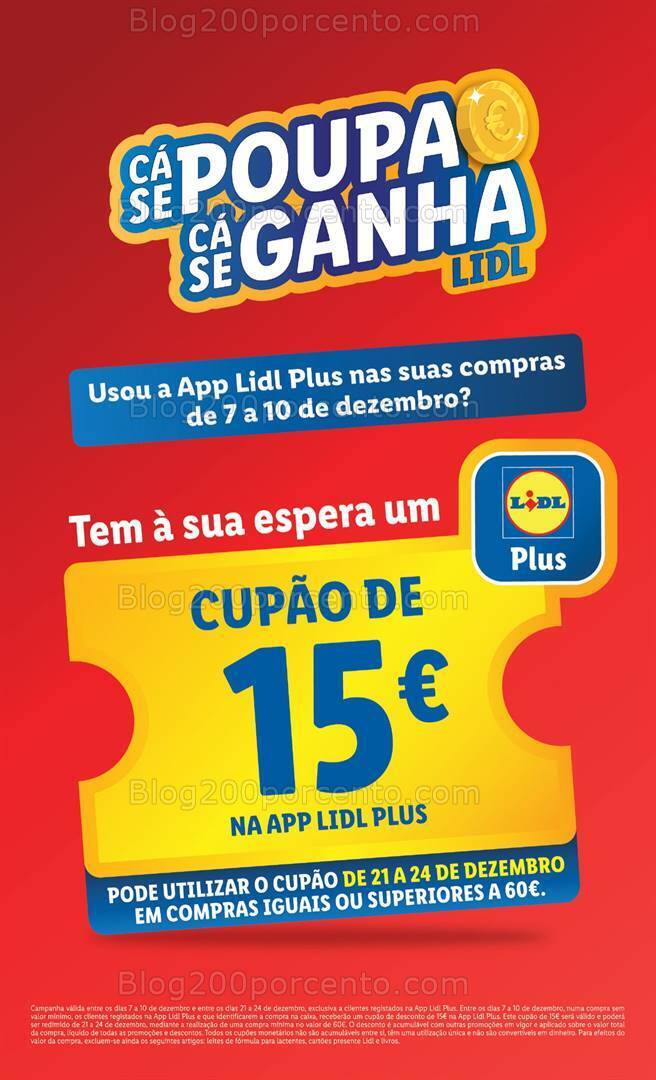 Antevisão Folheto LIDL Promoções de 21 a 24 dezembro
