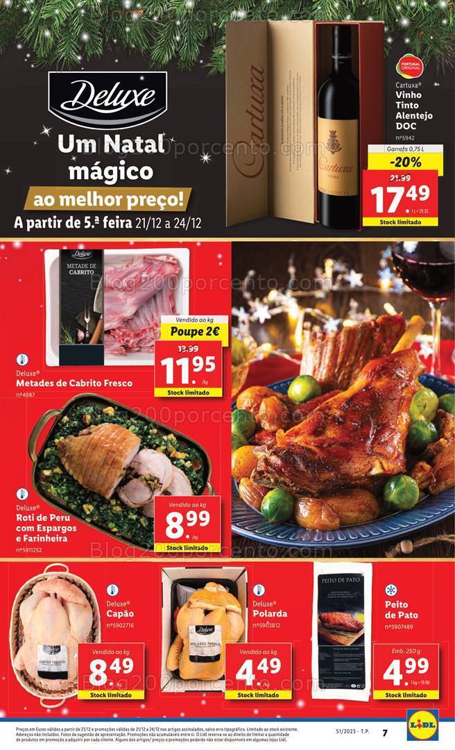 Antevisão Folheto LIDL Essenciais de Natal Promoções de 21 a 24 dezembro