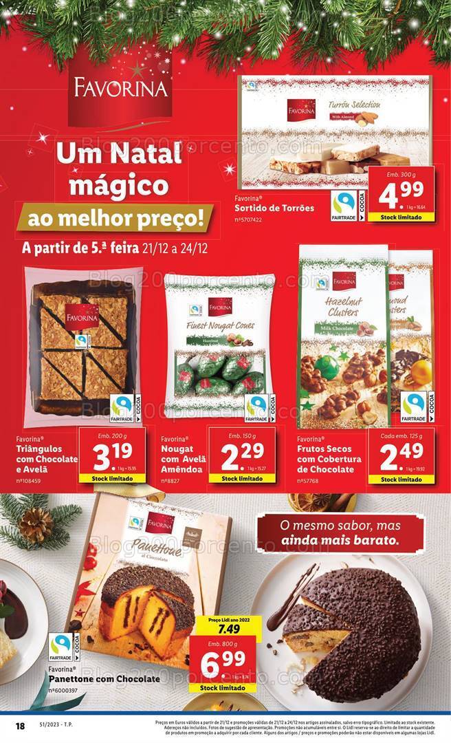 Antevisão Folheto LIDL Essenciais de Natal Promoções de 21 a 24 dezembro