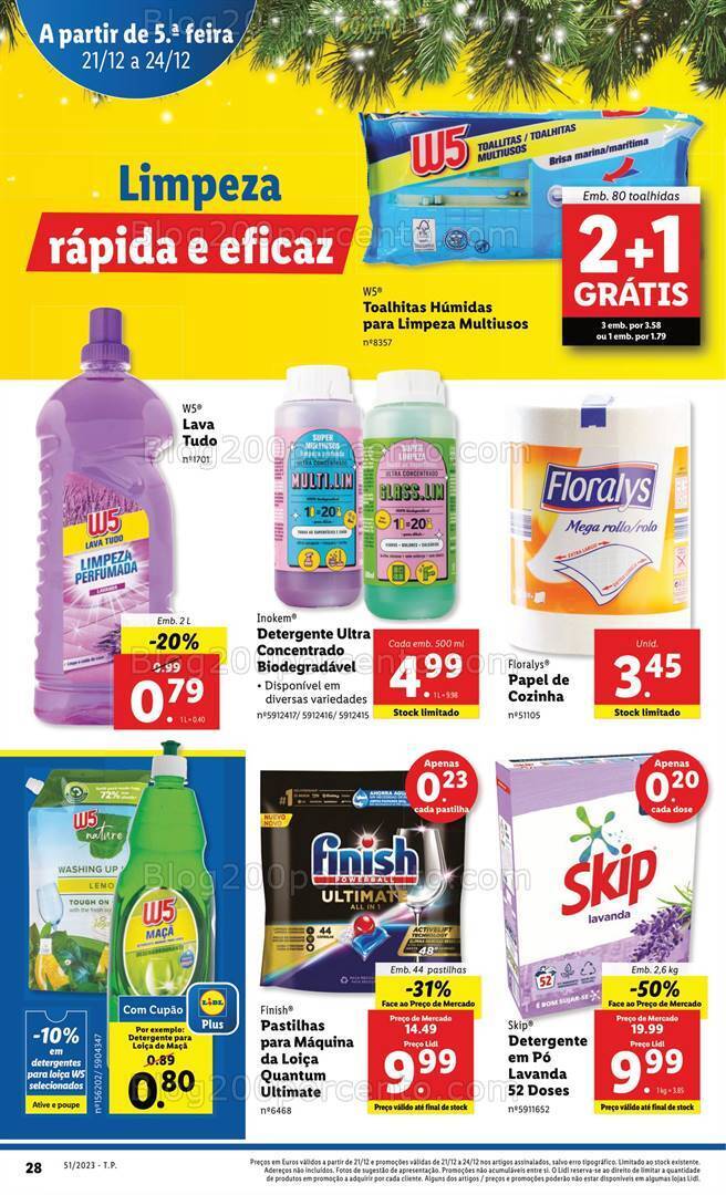 Antevisão Folheto LIDL Promoções de 21 a 24 dezembro